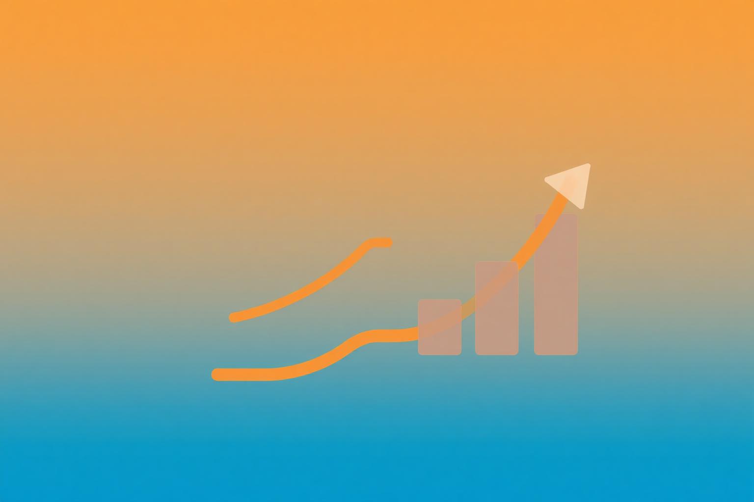 Financial bar graph illustrating a contracting business breaking even at month 4 and scaling profits by month 12 of an organic search campaign